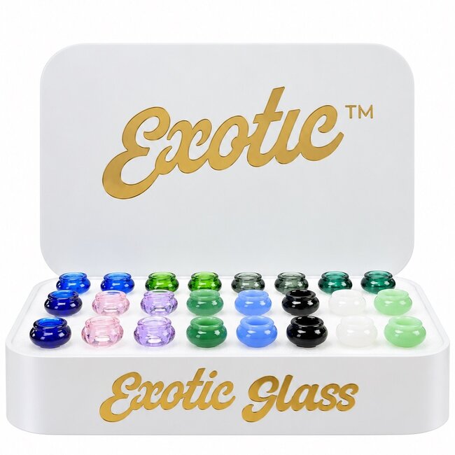EXOTIC 14MM DOME EXOTIC GLASS BOWL-CC536