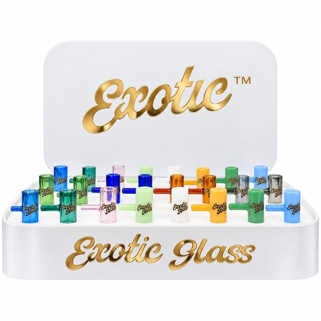 EXOTIC 14MM CYLINDER POPPER EXOTIC GLASS BOWL-CC497