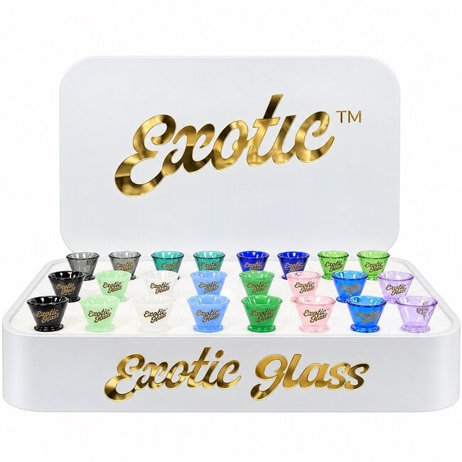 EXOTIC 14MM TAPERED CONE EXOTIC GLASS BOWL-CC541