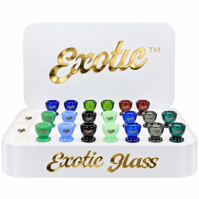 EXOTIC 14MM CONE EXOTIC GLASS BOWL-CC429