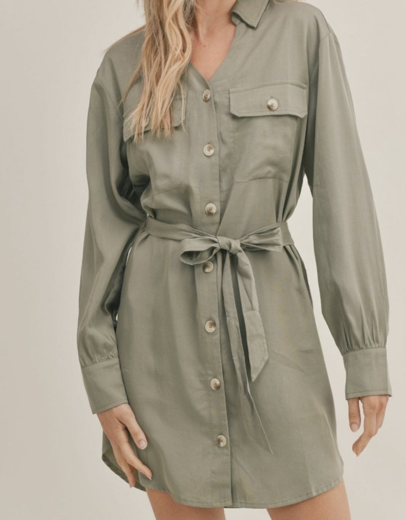 SADIE AND SAGE LIGHTHOUSE BUTTON DOWN DRESS