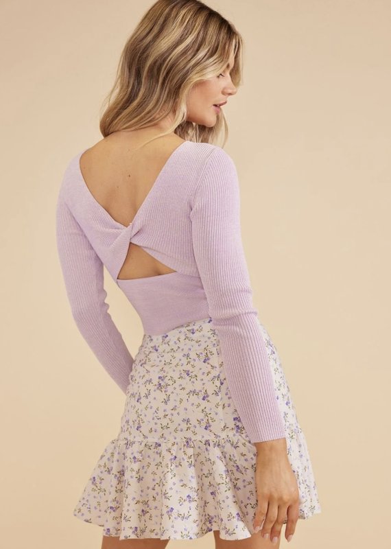 MINKPINK FRESCO TWIST BACK TOP