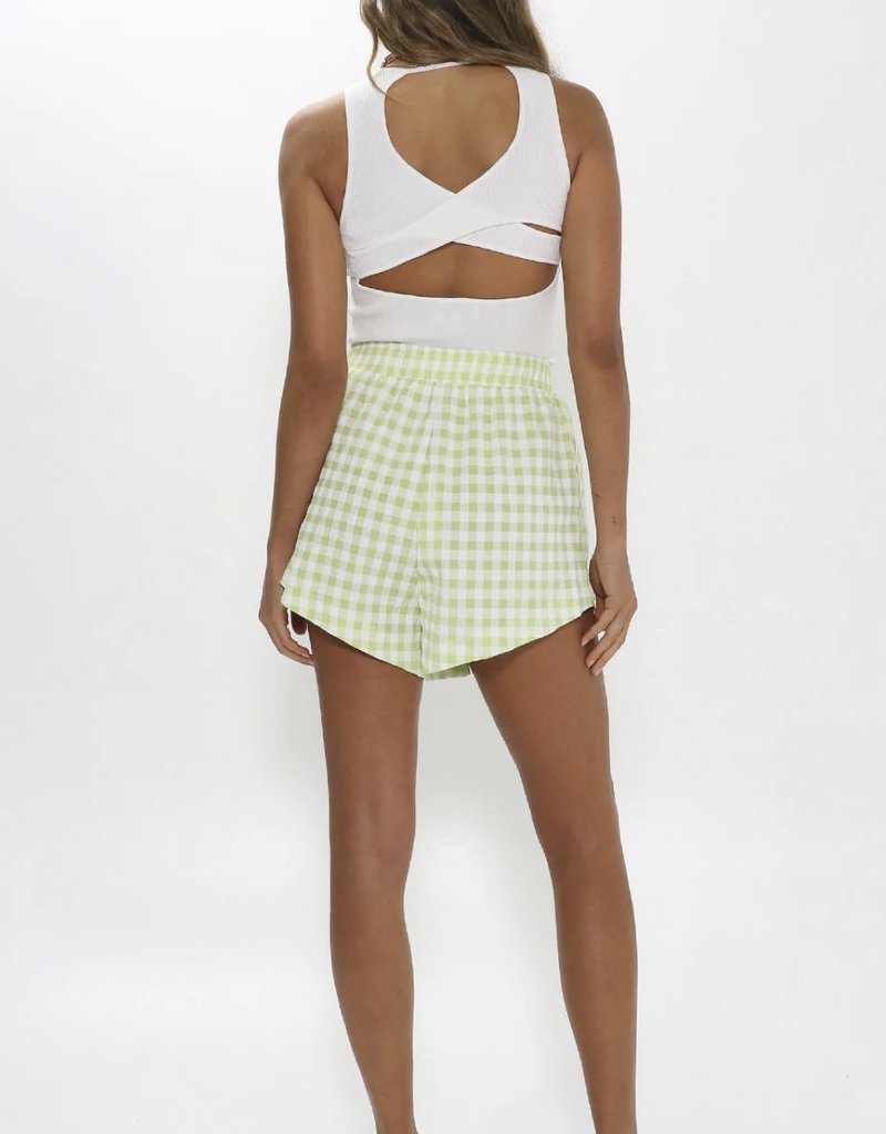 MADISON THE LABEL RICO GINGHAM SHORTS