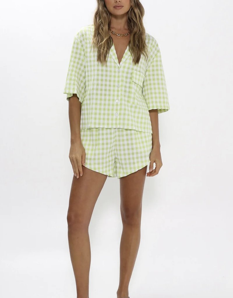 MADISON THE LABEL RICO GINGHAM SHIRT