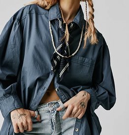 FREE PEOPLE HAPPY HOUR BUTTON DOWN