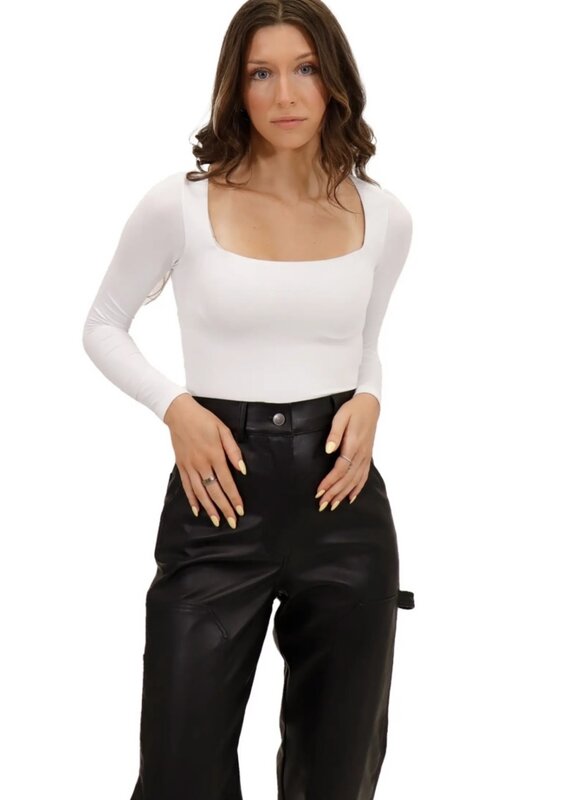 RD STYLE STACY SQUARE NECK BODYSUIT