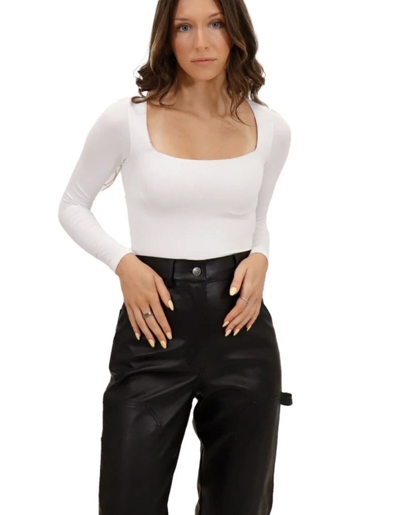 RD STYLE STACY SQUARE NECK BODYSUIT