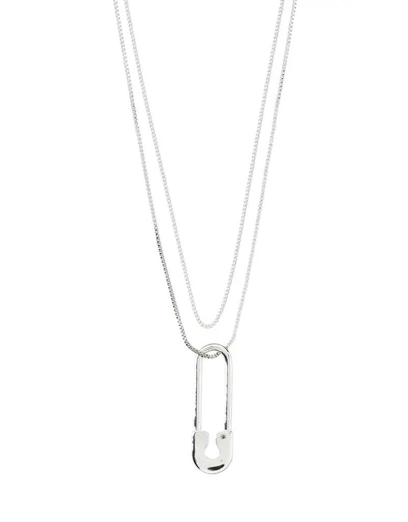 PILGRIM PACE 2-IN-1 SAFETY PIN NECKLACE