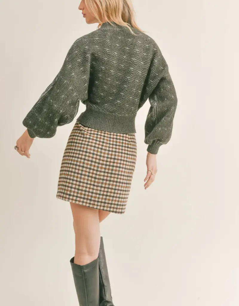 SAGE THE LABEL LILITH PLAID MINI SKIRT