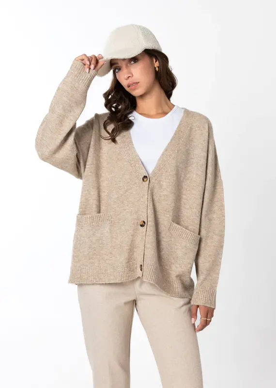 KNIT RELAXED CARDIGAN