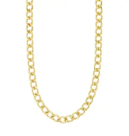 PILGRIM CHARM CURB CHAIN NECKLACE