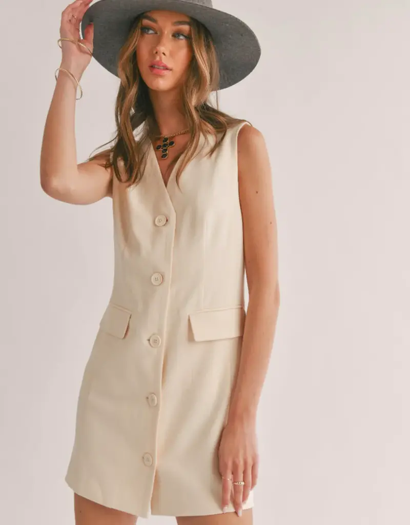 Fashion to Figure Plus Size Camella Linen Cutout Blazer Dress in Natural  Size 2 - ShopStyle