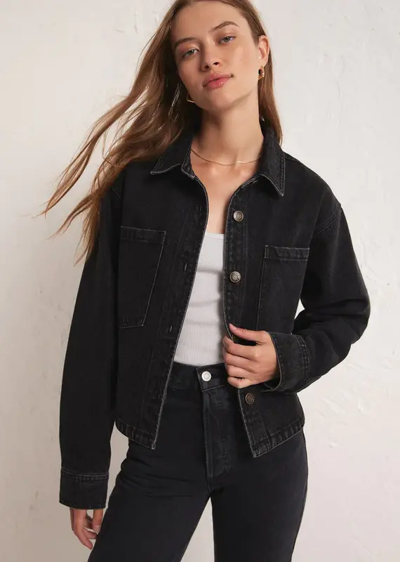 ZSUPPLY CROPPED DENIM JACKET