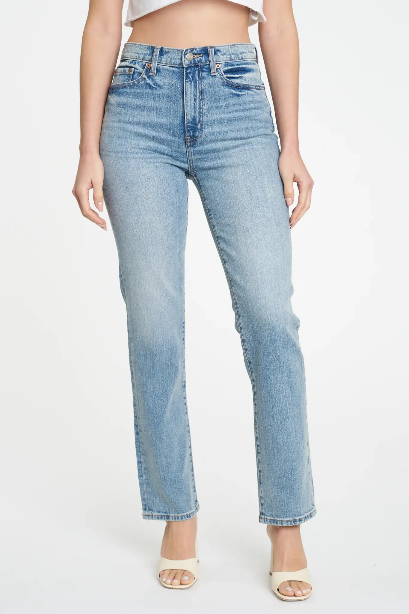 JOANIE SLIM STRAIGHT DENIM