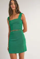 SAGE THE LABEL CACTI MINI SKIRT