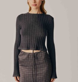 DELUC BUDDLEIA CROP SWEATER