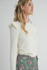 SADIE AND SAGE ABIGAIL RUFFLE SWEATER