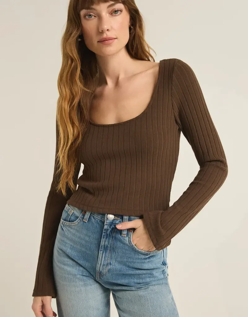 ZSUPPLY MADELINE RIB TOP