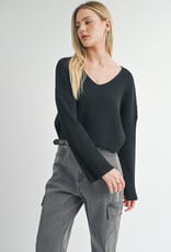 SAGE THE LABEL JULIA V-NECK SWEATER