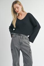 SAGE THE LABEL JULIA V-NECK SWEATER