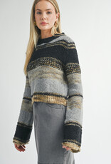 SAGE THE LABEL MILLIE MIXED YARN SWEATER