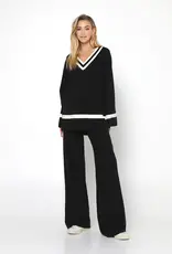 MADISON THE LABEL VARSITY KNIT JUMPER