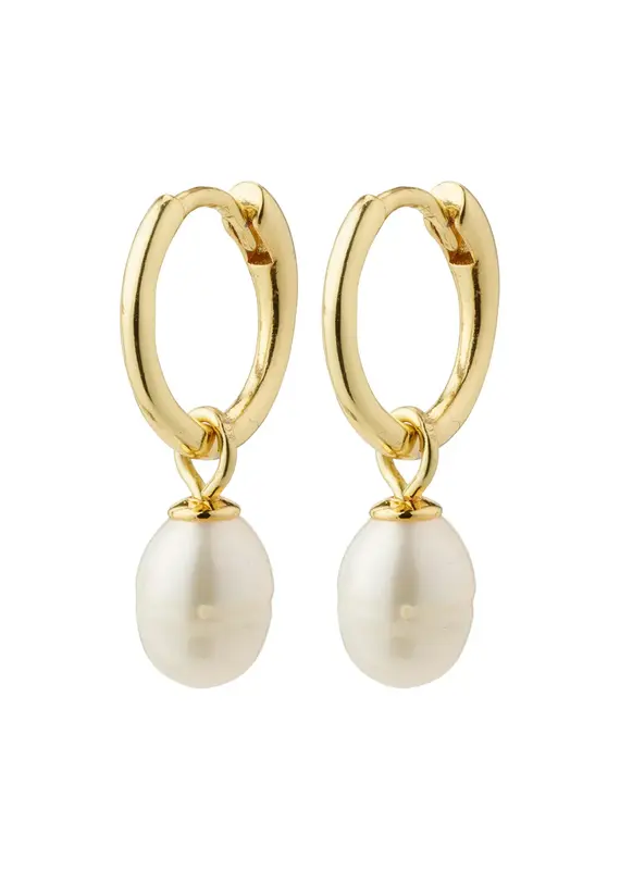 PILGRIM BERTHE PEARL HOOPS