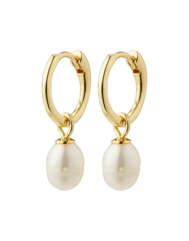 PILGRIM BERTHE PEARL HOOPS