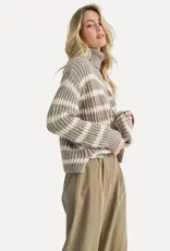 SADIE AND SAGE AKI STRIPED TURTLENECK