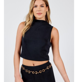 SADIE AND SAGE HUSTLE SLEEVELESS CROP TOP