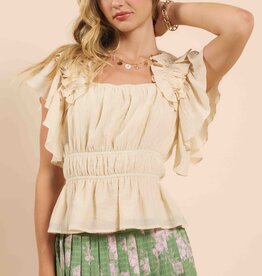 SADIE AND SAGE TAKES TIME RUFFLE TOP