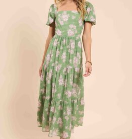 SADIE AND SAGE RAINY DAYS TIERED MAXI DRESS