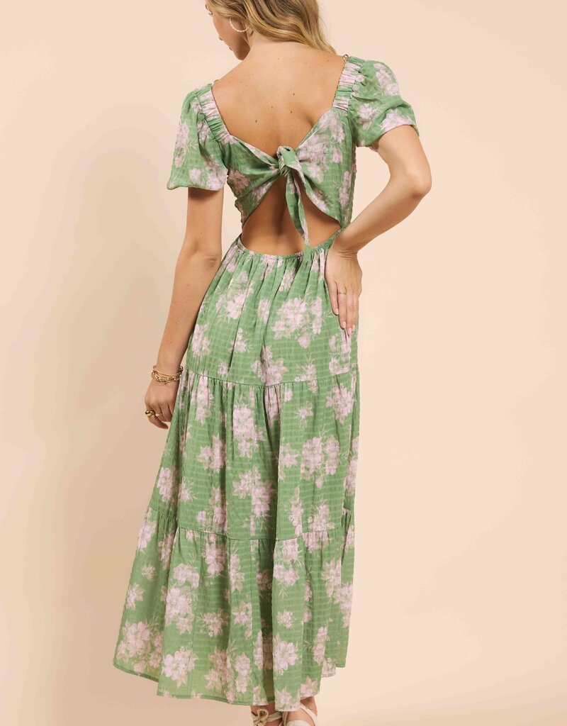 SADIE AND SAGE RAINY DAYS TIERED MAXI DRESS