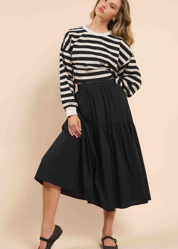 SADIE AND SAGE BRIELLE TIERED SKIRT