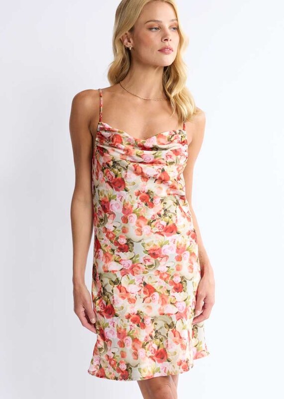SAGE THE LABEL ANISTON RUCHED MINI DRESS