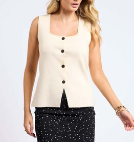 SAGE THE LABEL MYRA KNIT BUTTONED VEST