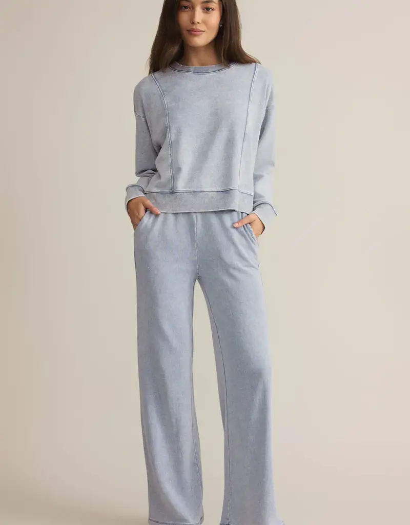 ZSUPPLY LAX KNIT DENIM SWEATSHIRT