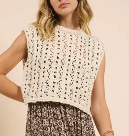 SADIE AND SAGE GOLDIE SLEEVELESS KNIT