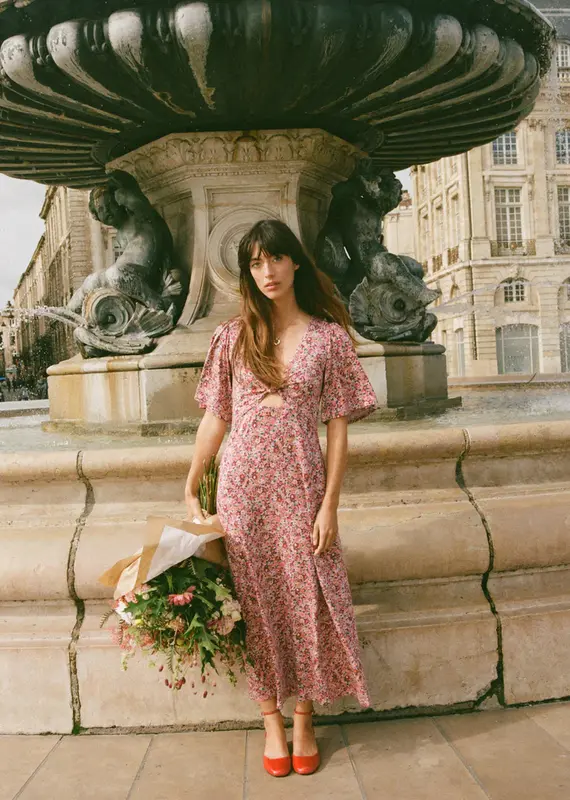 ZSUPPLY MAVIS DULCE FLORAL MIDI DRESS