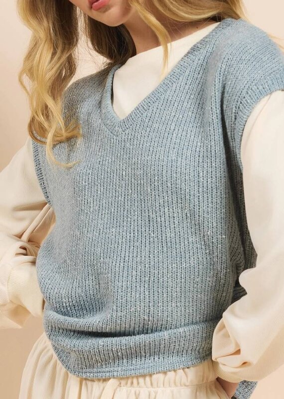 SADIE AND SAGE SILVER LINING KNIT TOP