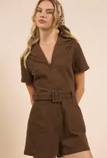 SADIE AND SAGE CLEAR EYES ZIP ROMPER