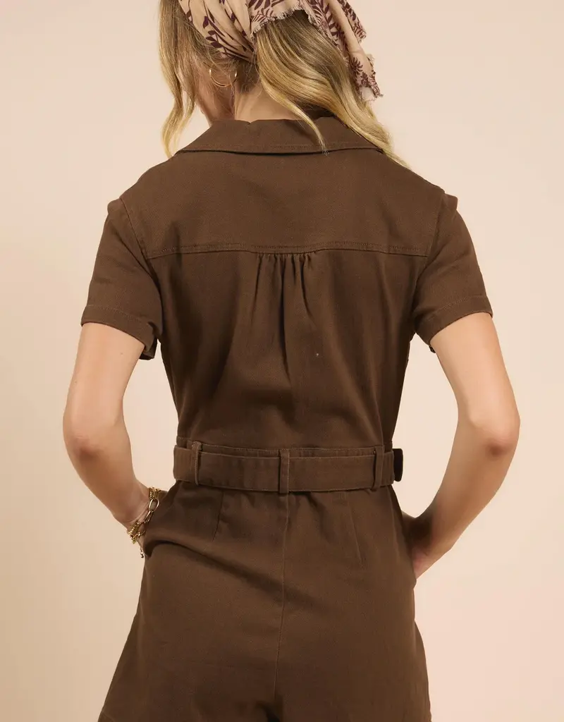 SADIE AND SAGE CLEAR EYES ZIP ROMPER