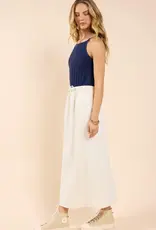SADIE AND SAGE LONESTAR DRAWSTRING MIDI SKIRT