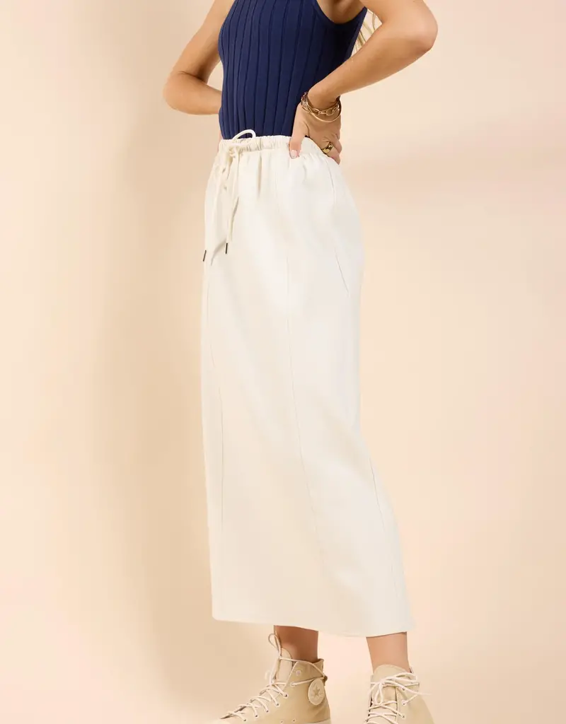SADIE AND SAGE LONESTAR DRAWSTRING MIDI SKIRT