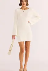MINKPINK ISLA BOUCLE KNIT MINI DRESS