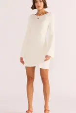 MINKPINK ISLA BOUCLE KNIT MINI DRESS