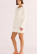 MINKPINK ISLA BOUCLE KNIT MINI DRESS