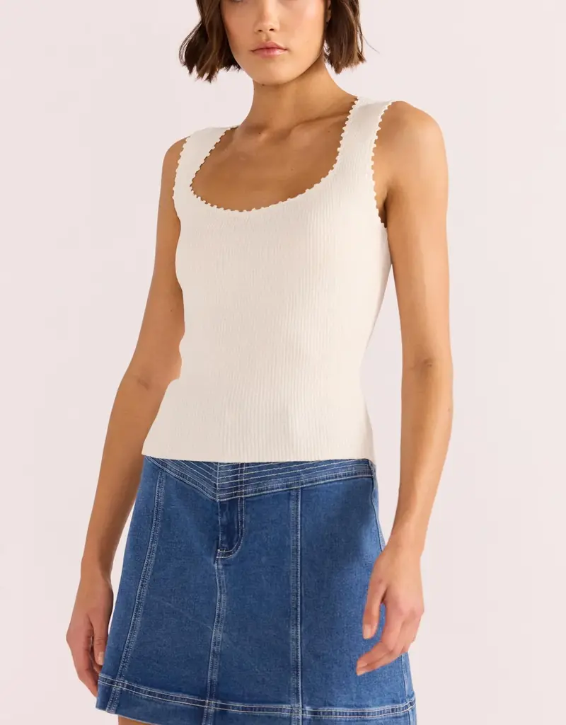 MINKPINK ISLA BOUCLE KNIT TANK