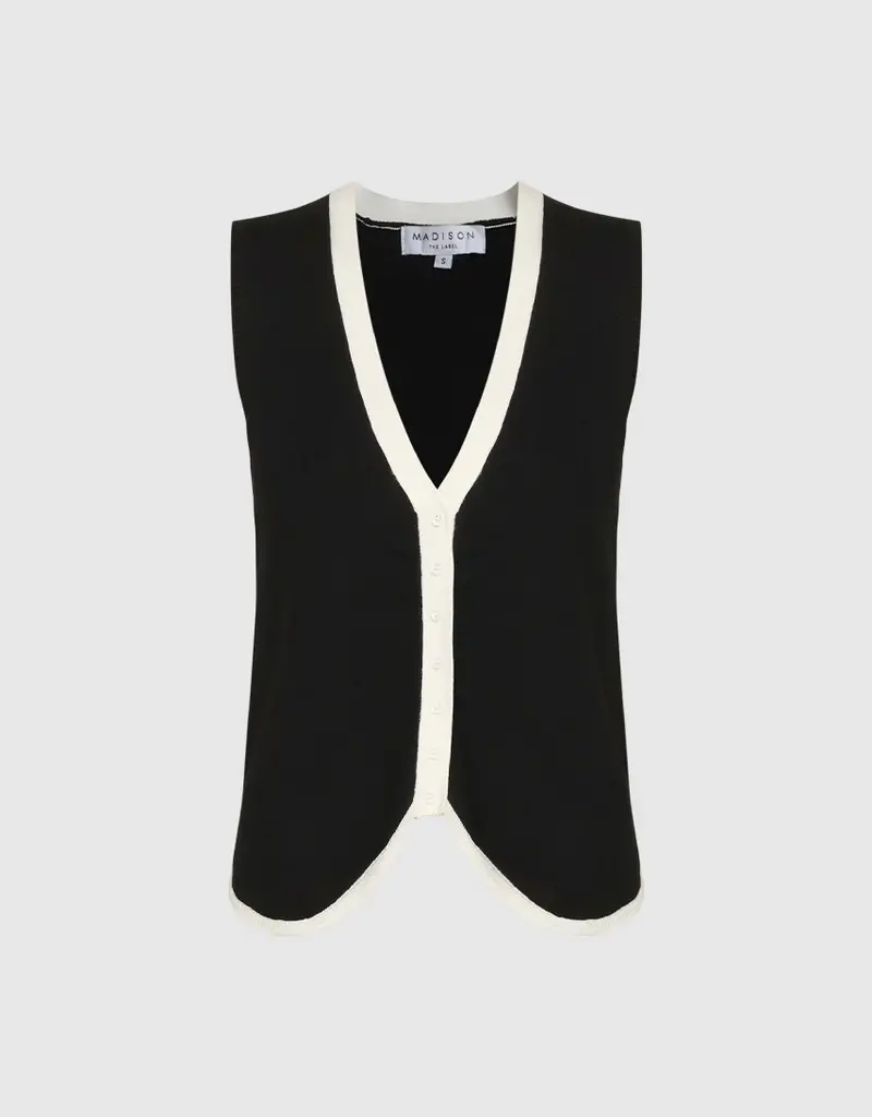 MADISON THE LABEL CAITLIN KNIT VEST