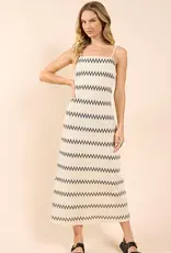 SADIE AND SAGE WAY OUT ZIG ZAG MAXI DRESS